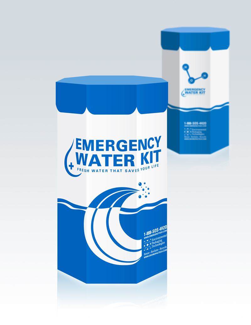 Rut Shapira - Environmental Packaging Technology: Emergency Water Kit contaier