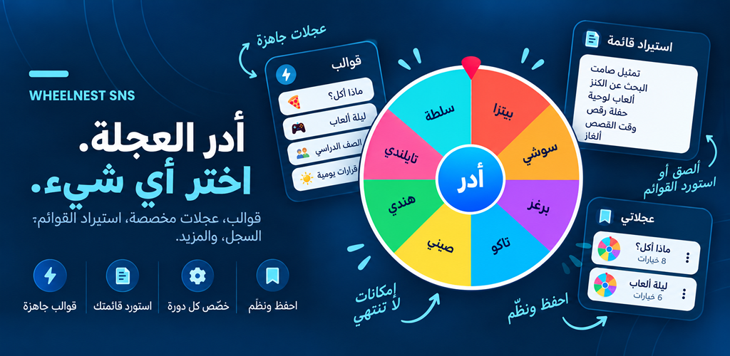 مواد ترويجية وشاشات WheelNest SNS.