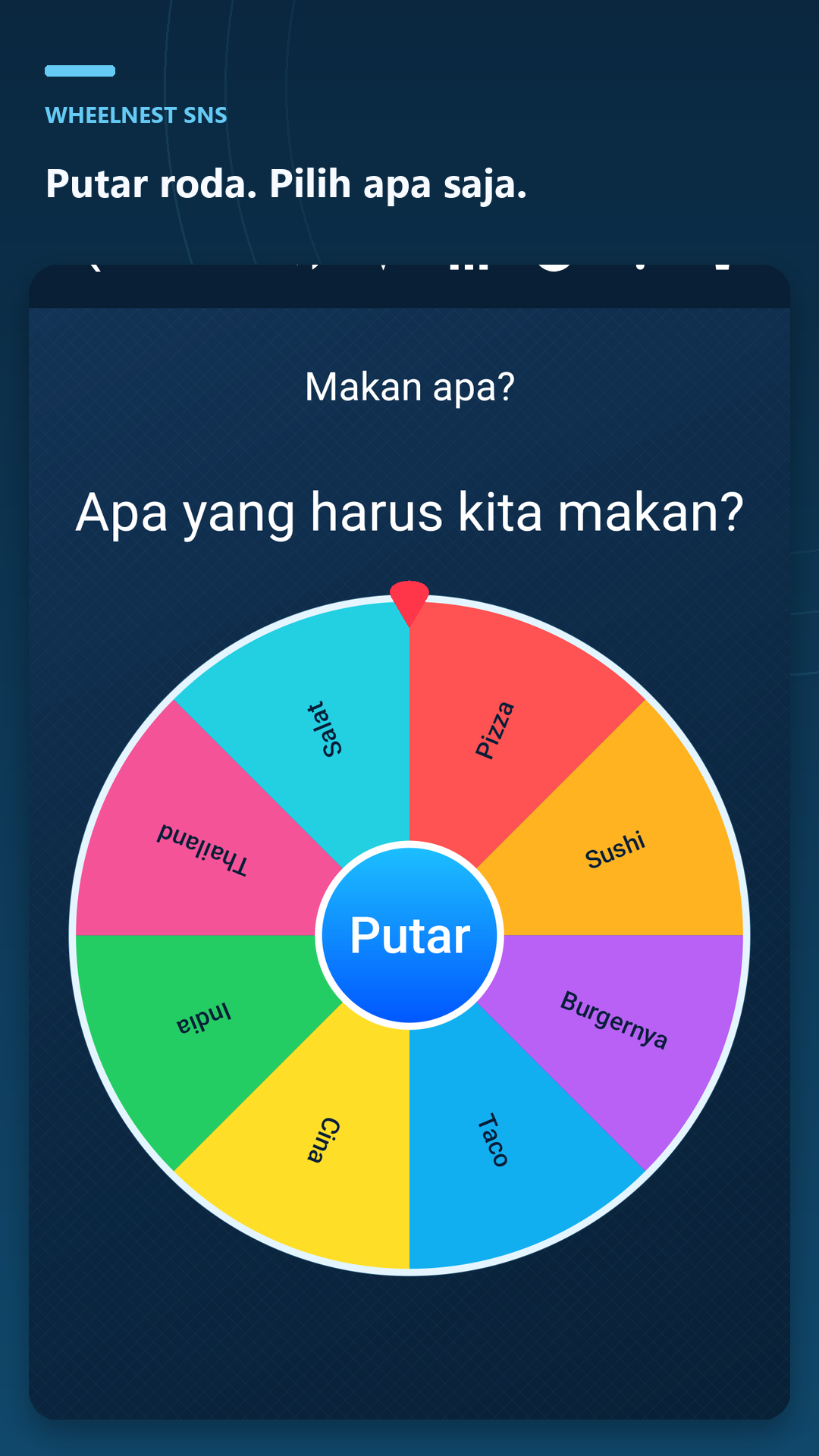 Bobot positif yang sama memberi peluang yang sama pada pilihan yang tersedia. Bobot berbeda mengubah peluangnya.